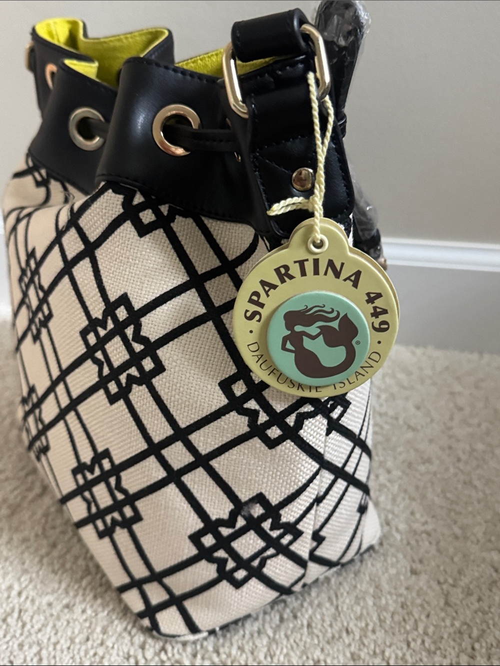 Spartina Seven Oaks palmetto drawstring bag - NWT